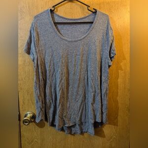 Mehona plus Size Gray Top